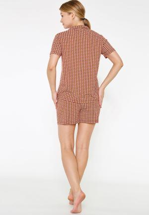Pijama Dama Bumbac Pierre Cardin, Camasa și Short cu Carouri