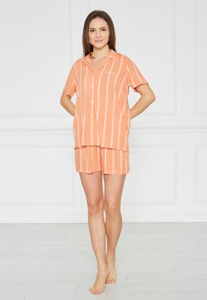 Pijama Dama Bumbac Pierre Cardin, Camasa și Short cu Dungi