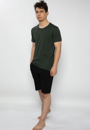 Pijama Bărbați Mâneca Scurtă și Pantaloni Scurți – Verde