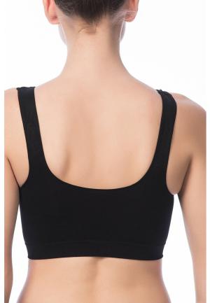 Büstieră cu Bretele Late-Negru