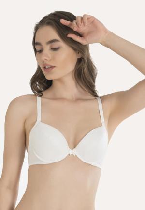 Sutien cu burete și push-up, Alb