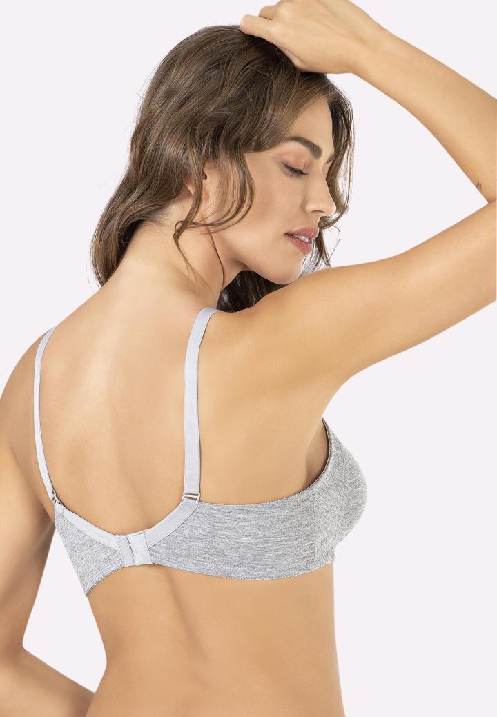 Sutien Minimizer din Bumbac, Gri