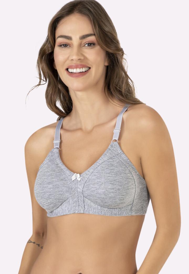 Sutien Minimizer din Bumbac, Gri