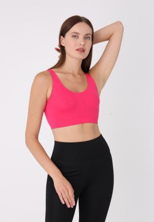 Bustieră din microfibră cu bretele late, -Fucshia
