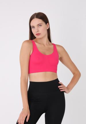 Bustieră din microfibră cu bretele late, -Fucshia