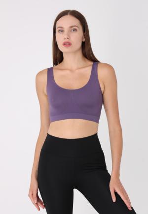 Bustieră din microfibră cu bretele late, -Mov