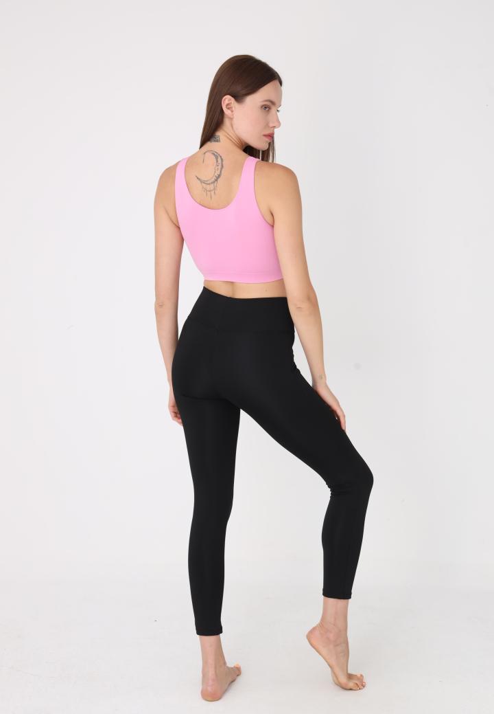 Bustieră din microfibră cu bretele late, -Roz