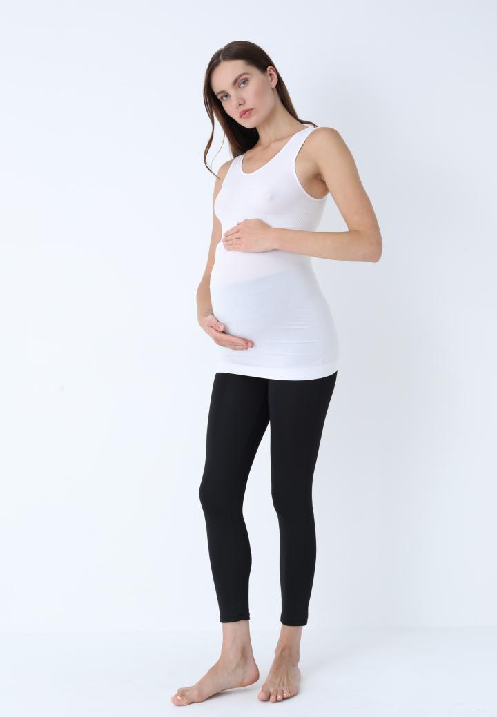 Maiou pentru gravide din modal, Alb