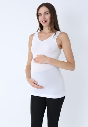 Maiou pentru gravide din modal, Alb