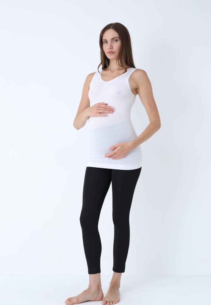 Maiou pentru gravide din modal, Alb