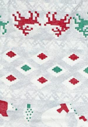 Pantaloni de Pijama Crăciun Alb cu Reni