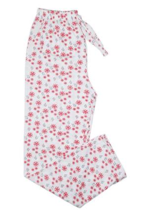 Pantaloni de Pijama Crăciun din Bumbac cu Fulguri