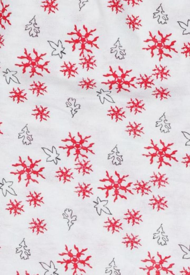 Pantaloni de Pijama Crăciun din Bumbac cu Fulguri