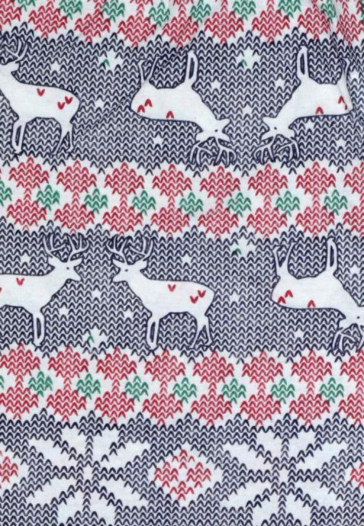 Pantaloni de Pijama cu Tematică de Crăciun – Reni,