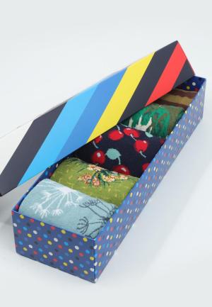 Set 5 Perechi Șosete Unisex Colorate – Imprimeuri Vesele + Cutie Cadou