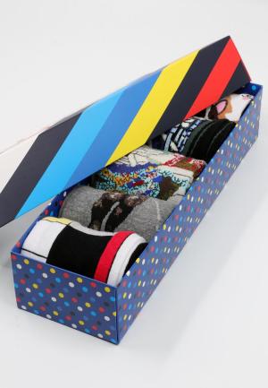 Set 5 Perechi Șosete Unisex Colorate – Imprimeuri Vesele + Cutie Cadou