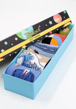 Set 5 Perechi Șosete Unisex Colorate – Imprimeuri Vesele + Cutie Cadou