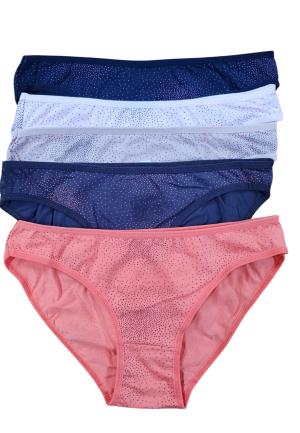 Chiloți Damă cu Buline – Set 5 Bucăți