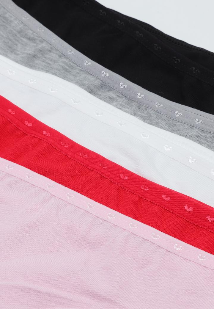 Chiloți Damă Tanga – Set 5 Bucăți Colorate