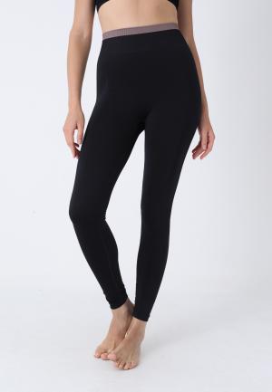 Colanți damă cu talie elastică, culoare negru