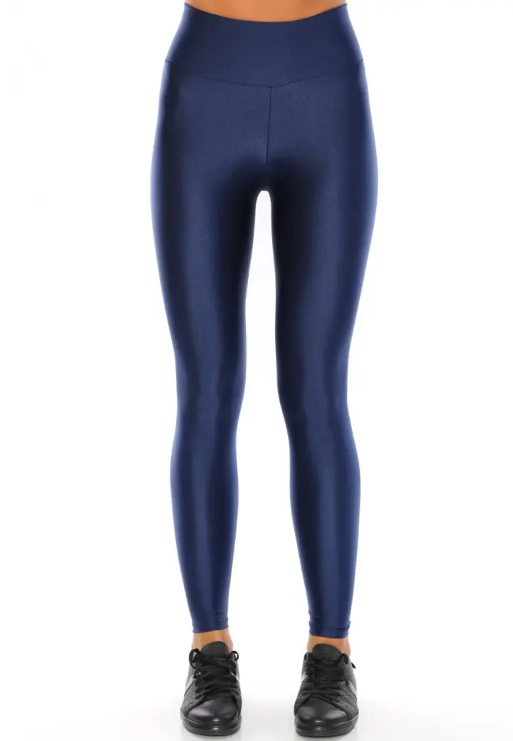 Colanți damă lucioși albastru – subțiri, mulați, material elastic