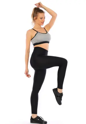 Colanți damă lucioși Negru – subțiri, mulați, material elastic