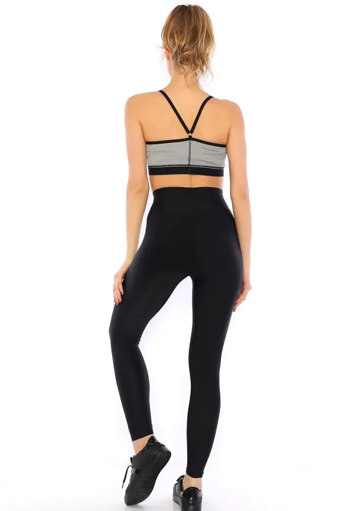 Colanți damă lucioși Negru – subțiri, mulați, material elastic