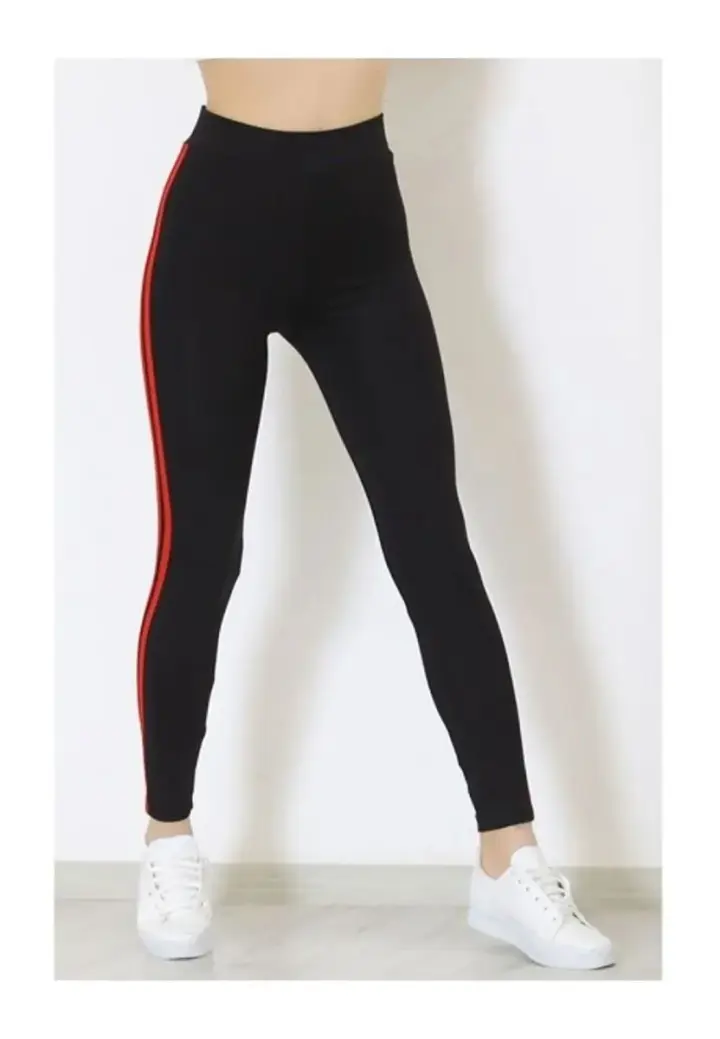 Colanți de Damă Vătuți cu Dungi Roșii