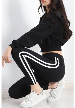 Colanți de Damă Vătuți cu Dungi Albe