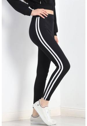 Colanți de Damă Vătuți cu Dungi Albe