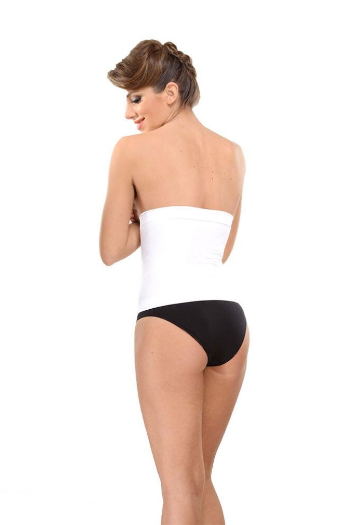 Corset fără cusături pentru talie-alb