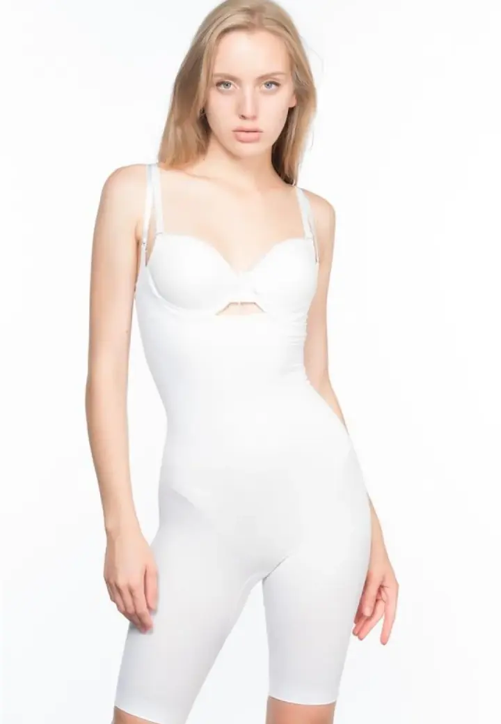 Corset modelator Bodylife fără cusături-Alb