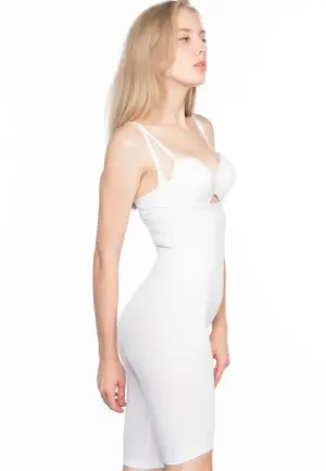 Corset modelator Bodylife fără cusături-Alb