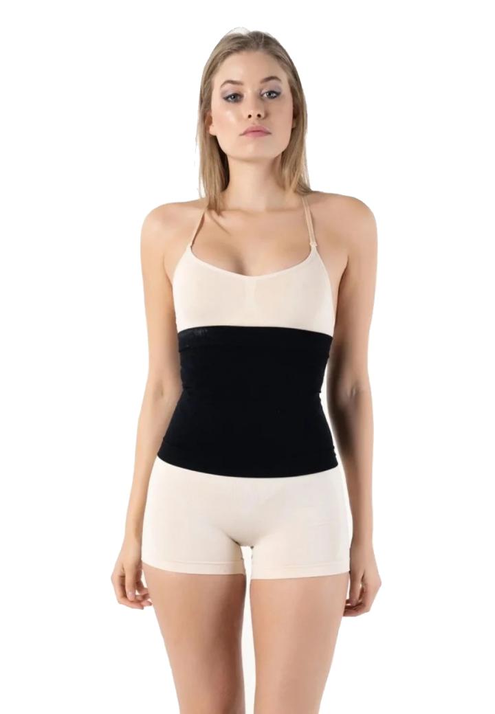 Corset fără cusături pentru talie-negru