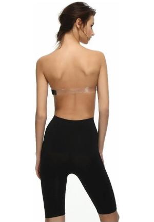 Corset Modelator cu Talie Înaltă și Bandă cu Silicon, Negru