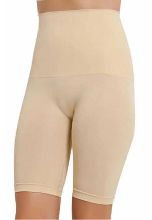 Corset Modelator cu Talie Înaltă și Bandă cu Silicon-Bej