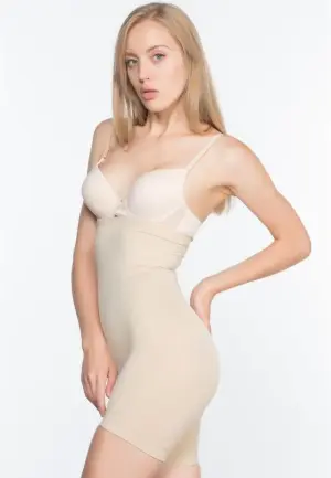 Corset modelator Bodylife fără cusături-Bej