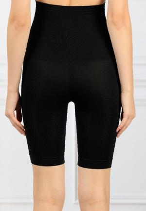 Corset modelator cu efect de ridicare a feselor, cu silicon și pantaloni scurți-Negru