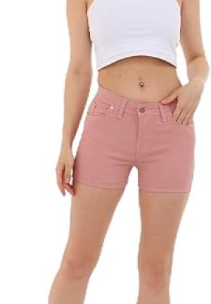 Șort Scurt Dama Roz cu Buzunare