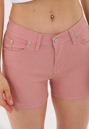 Șort Scurt Dama Roz cu Buzunare