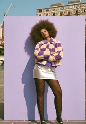 Dres Penti Checked 50 Den, Negru