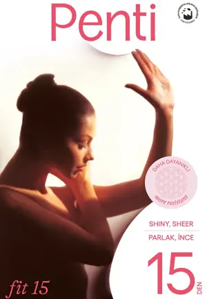 Dres Penti Fit 15 Den,Subțire, Lucios, Cu Vârf și Chilot Rezistent, Tip Plasă