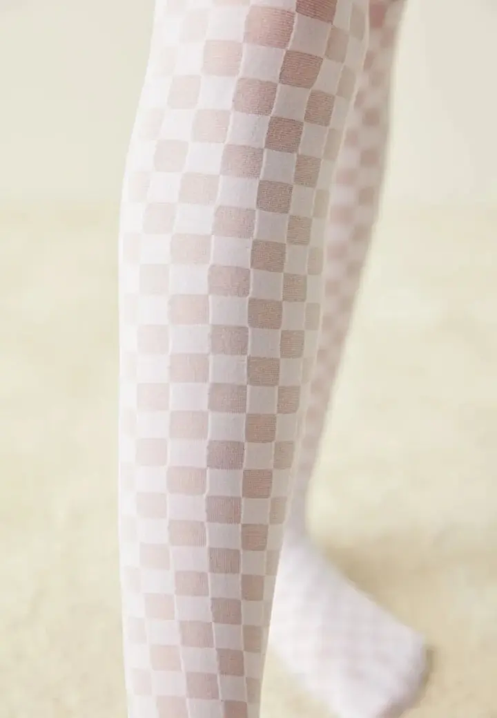 Dres Penti Fete Little Dama 30 DEN, Alb