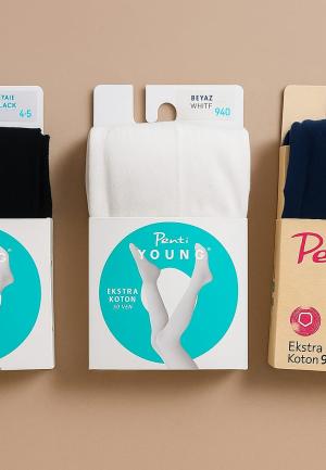 Dres Fete Penti 3xSet,Extra Bumbac 90 den ,Negru ,Alb, Bleumarin