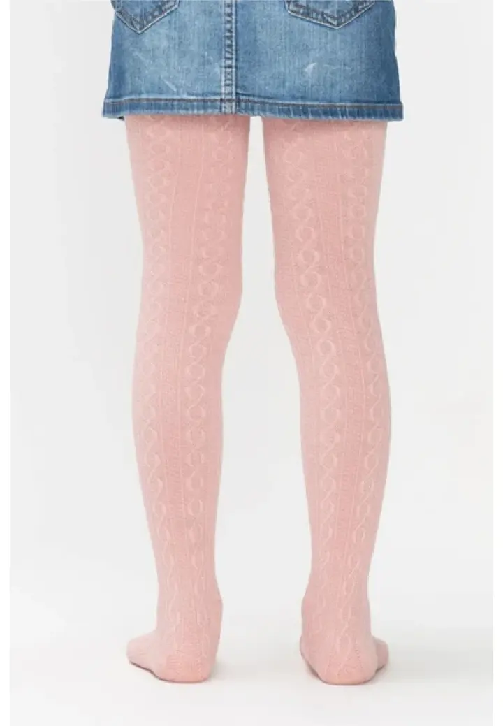 Dres Fete Penti Karina Bumbac tricotat, Roz