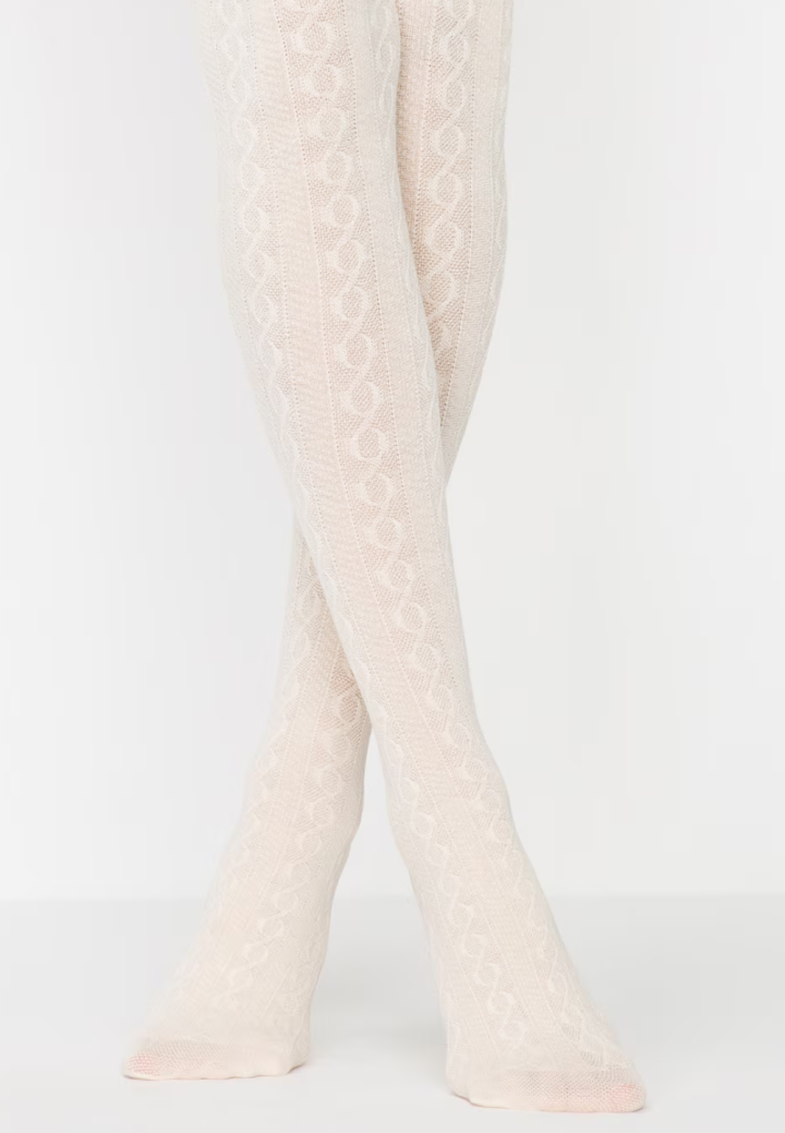 Dres Fete Penti Karina Bumbac tricotat, Vanilie