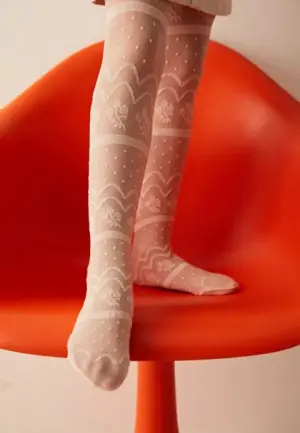 Dres Penti Fete Petunya 30 DEN, Alb