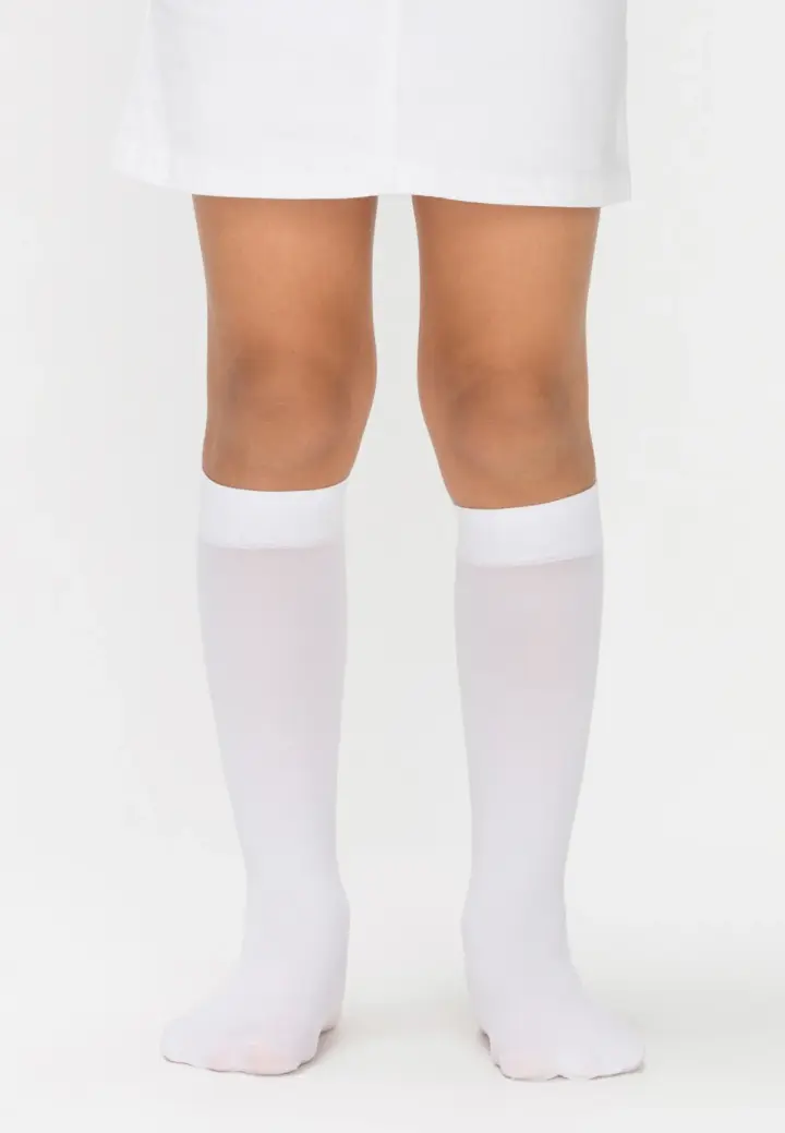 Sosete penti Fete Micro 40 Den, Mat, Alb