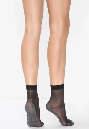 Șosete Penti Konfor 15 cu talpă din bumbac – Fine, confortabile, Negru