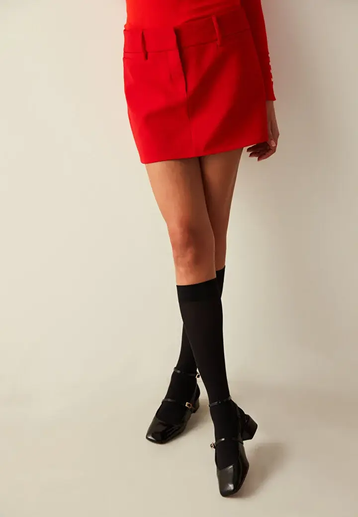 Șosete Penti Micro 40 DEN sub genunchi – Negru, semi-opace și mate